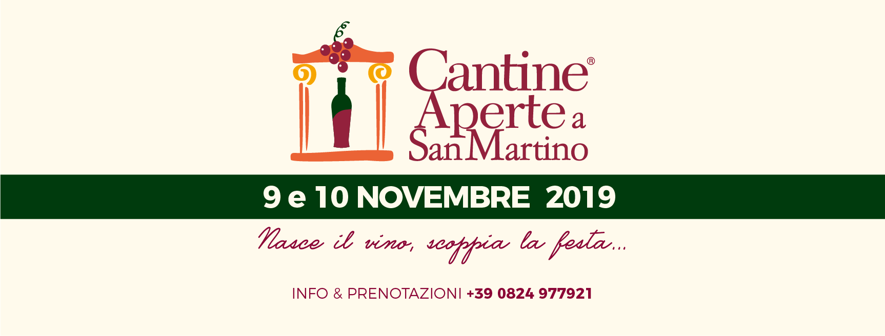 Cantine Aperte a San Martino 9 e 10 Novembre 2019